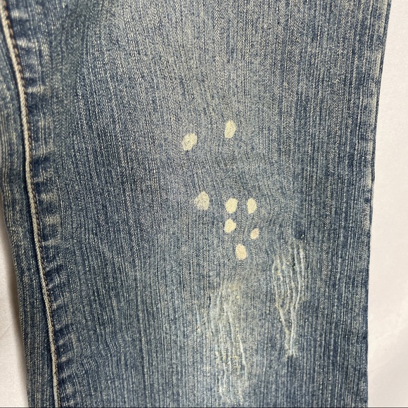 Smiths dungarees bootcut flare light blue jeans - Picture 5 of 8